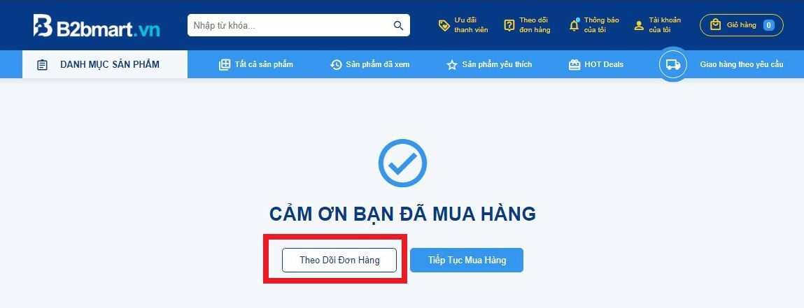 hướng dẫn mua hàng trên b2bmart