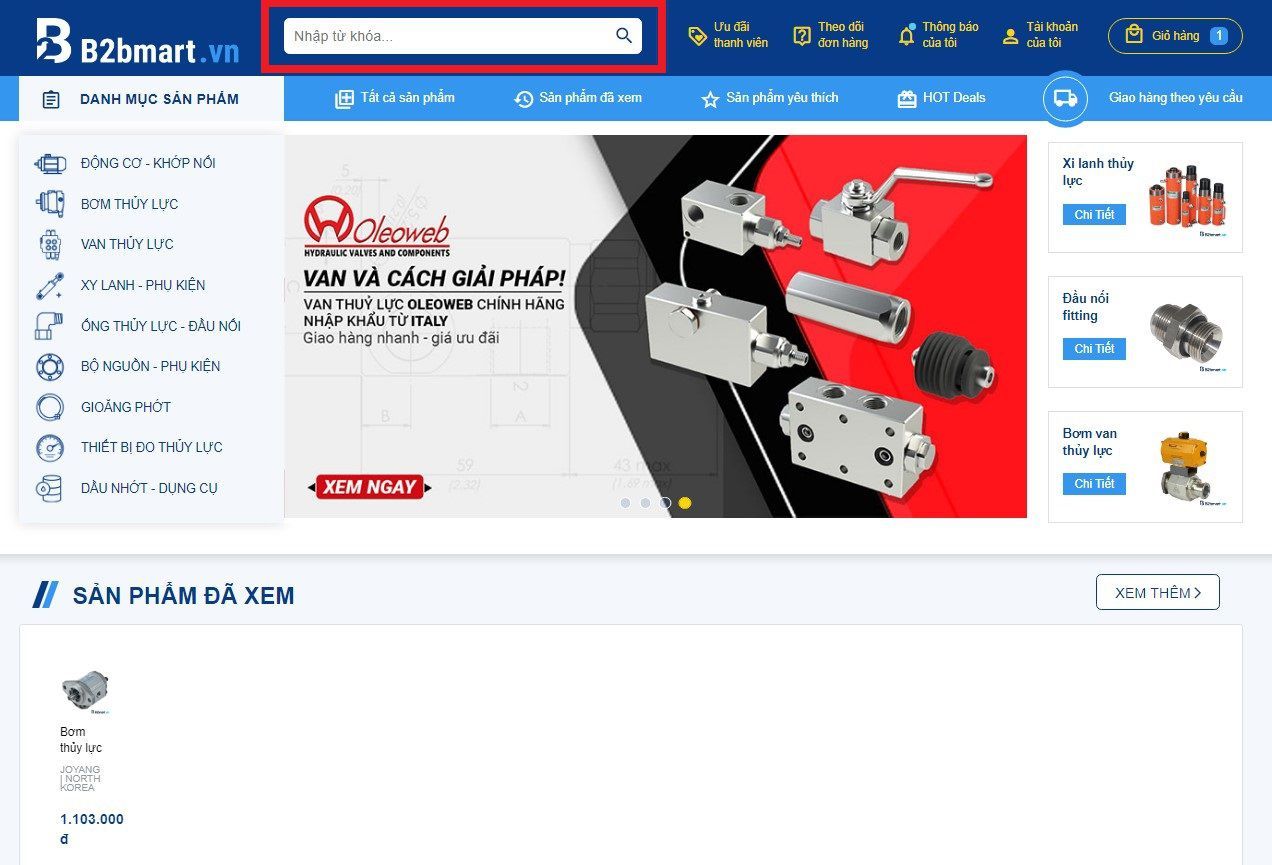 hướng dẫn mua hàng trên b2bmart