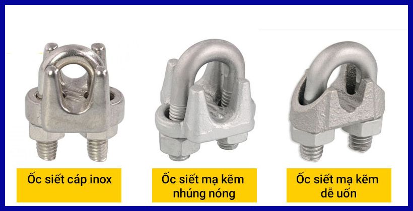 cac-loai-oc-siet-cap phan loai oc siet cap