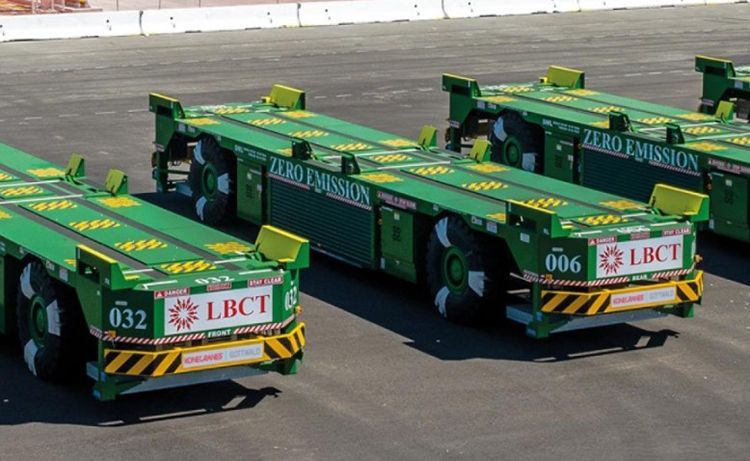xe agv mang container