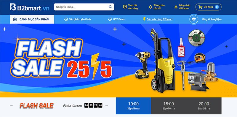flash sale thiet san thuong mai dien tu b2bmart