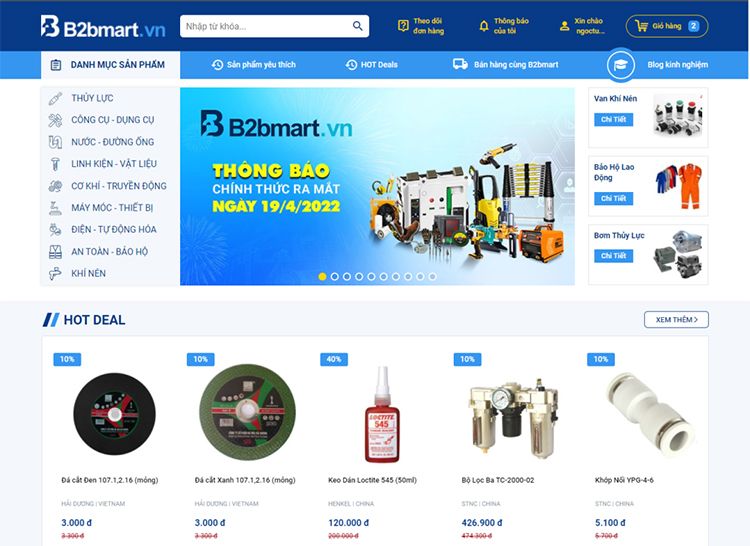 san thuong mai dien tu b2bmart